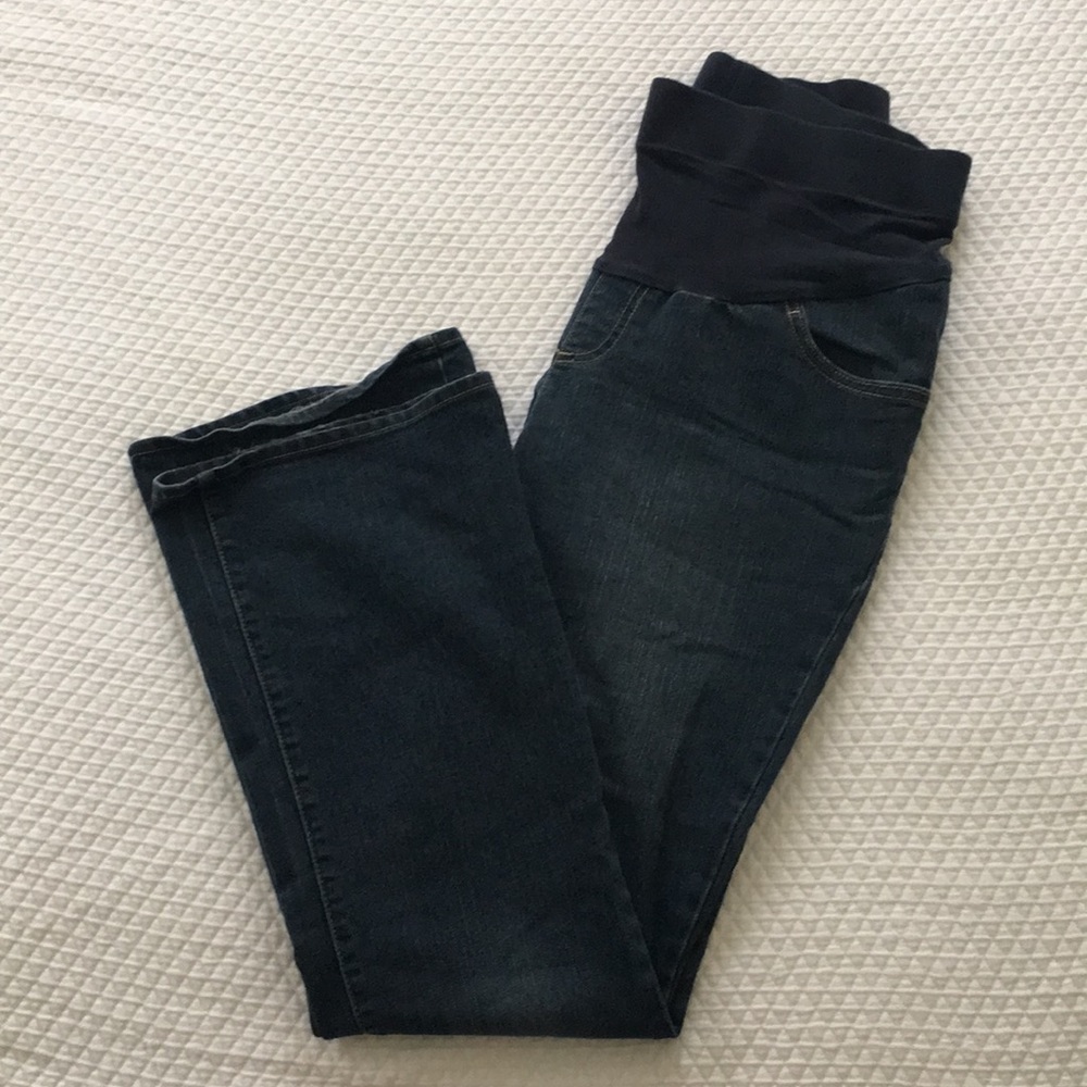 Dark Wash Maternity Jeans, Boot Cut